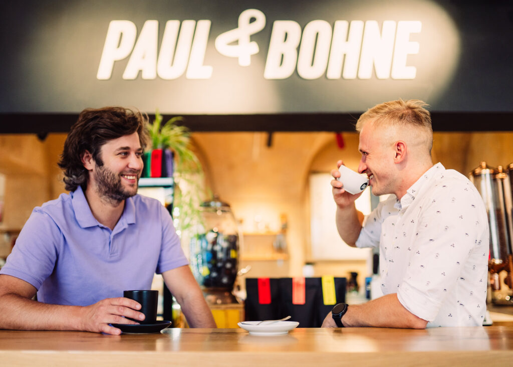 Paul & Bohne / Über uns / Paul und Christoph